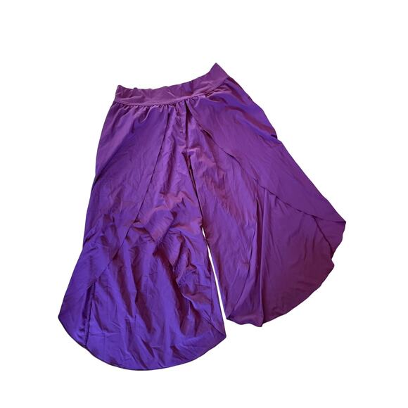 Halara purple tulip palazzo wide leg pants - Picture 1 of 5